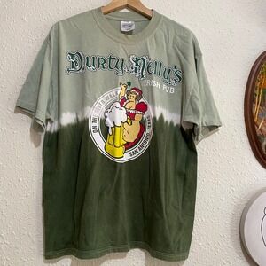Durty Nelly's Irish Pub L Tie Dye T-Shirt San Antonio‎ Texas River Walk Graphic